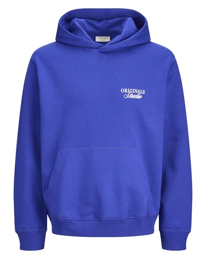 Jack & Jones - JORNorrebro Typo Back Sweat Hoodie - Bluing